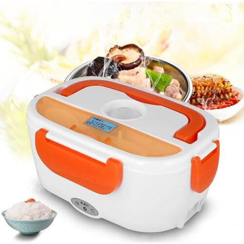 220v Portable Electric Heating Lunch Box Home Car School Food Storage Container Case Cooked Rice Soup Warmer Heater Dinnerware