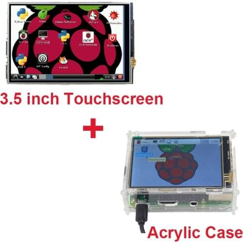 Raspberry Pi 3 LCD Display Module 3.5 inch LCD Touch Screen+ Acrylic Case Clear case Support Raspberry Pi 3 Model B+ plus