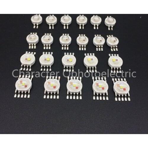 RGB RGBW RGBWY RGBWYV High Power LED Chip 3W 4W 15W 18W Colorful DIY molding LED Stage lights Source 4pin 6pin 8pin 10pin 12pin