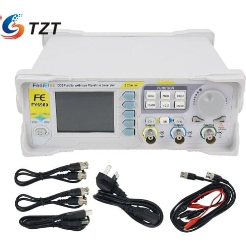 TZT FY6900-80M 80MHz 100MHz Function Arbitrary Waveform Signal Generator DDS Dual Channel Frequency Counter