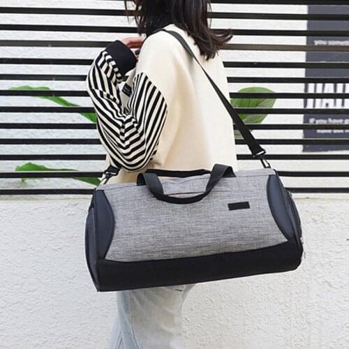 Unisex Travel Bag With Shoe Compartment Portable Outdoor Sports Yoga Gym Bag Large Capacity Carry On Luggage Duffel Bags XA647F