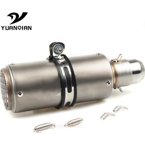 Universal Motorcycle Exhaust pipe Exhaust Muffler Rear Pipe Tailpipe FOR YAMAHA YZF R1 YBR250 FAZER XJ6 VMAX 1200 X-MAX 125 250