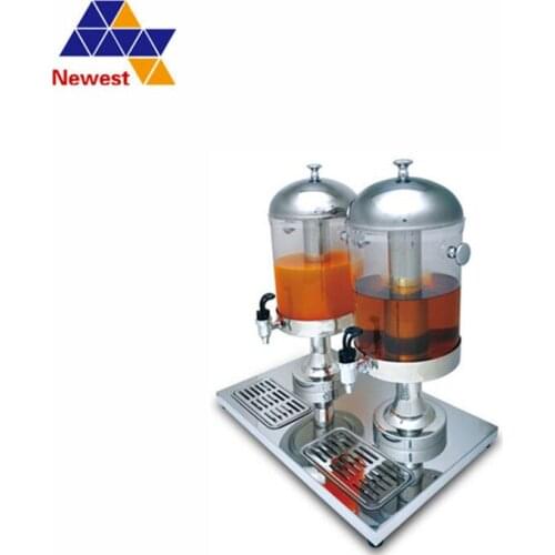 High quality Two Cylinders Drinking Juice Dispenser Juice Ice Cooling Machine