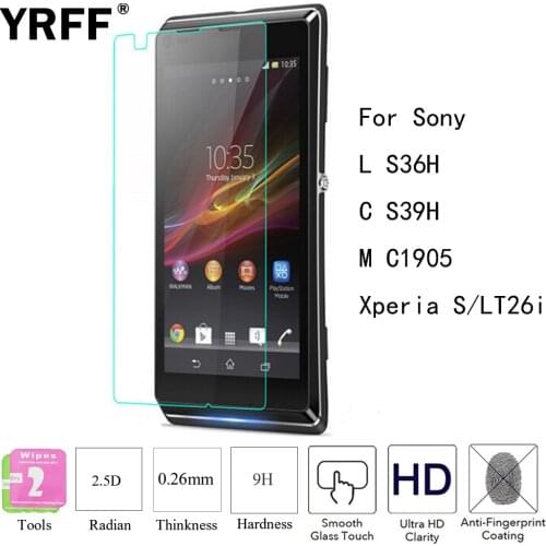 2PCS 2.5D Tempered Glass Screen Protector Film Cover For Sony Xperia Z L36h C S39H c2305 c2304 M C1904 C1905 S LT26i