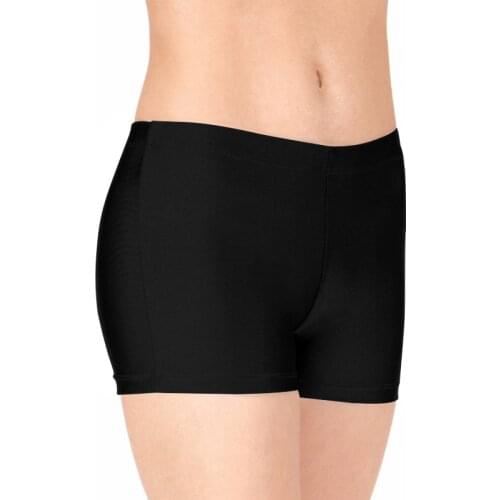 Ensnovo Adult Nylon Dance Shorts Women Dance Shorts Costume Sexy Spandex Low Waist Short for Gymnastics