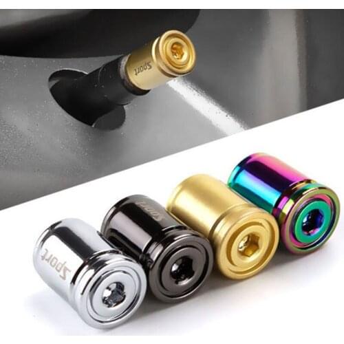1Set Car Styling Zinc Alloy Anti-theft Sport Car Tire Valve Caps Wheel Tires Tire Stem Air Cap Airtight Covers