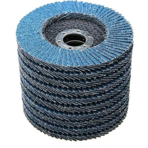 10Pcs Zirconia Oxide Flap Discs 40 Grit Industrial Abrasive Flap Sanding Discs Sanding Discs for Wood Metal Polishing