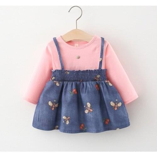 5 pieces/lot) 2021 New Arrival Girls Fall Dress 062208