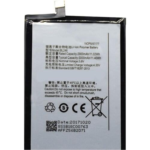 100% Original Tested 3000mAh BL246 Battery for Lenovo Vibe Shot Vibe Z90 Z90-3 Z90-7 z90a40 MAX phone BL246 Battery Replacement