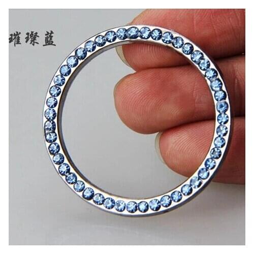 Car-styling Start Stop Button Ignition Key Ring For Skoda Octavia Yeti Roomster Fabia Rapid Superb