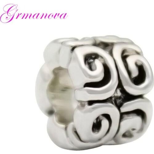 Classic fashion vintage pattern charm beads DIY handmade jewelry amulet Fit Pandora Bracelet Necklace