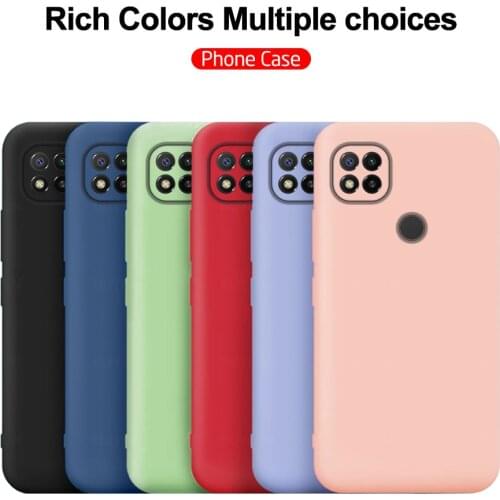 Colorful liquid soft silicone phone cover for xiaomi redmi 9c 9 c nfc case on redmi9c redmy redme readmi 9c 6.53'' coque fundas