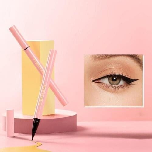 Black Eyeliner Long-lasting Fast Dry Waterproof Liquid Eye Liner Quick Liquid Pen Drying Smooth Matte Eyeliner Stamp Eye Makeup