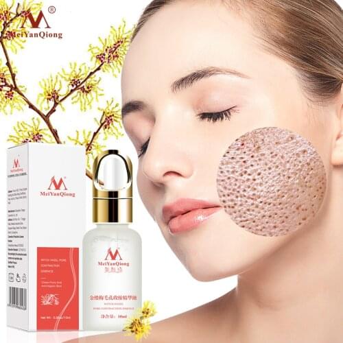 MeiYanQiong Pore Shrinking Essence Effectively Clean Pore Exfoliator Whitens Skin Replenishes Skin Moisture Shrink Pore