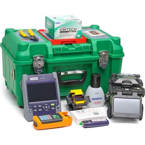 FTTH Fusion Splicer Kit +VIAVI SMART OTDR 100A OTDR 30/30dB+ Power Meter+ Laser Source+ Visual Fault Locator/VFL