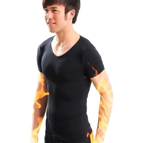 Hygroscopically Abdomen Compression Body Shaping Men Short Sleeves Bodywear Functional Bodybuilding Straight Back T-shirt Tights