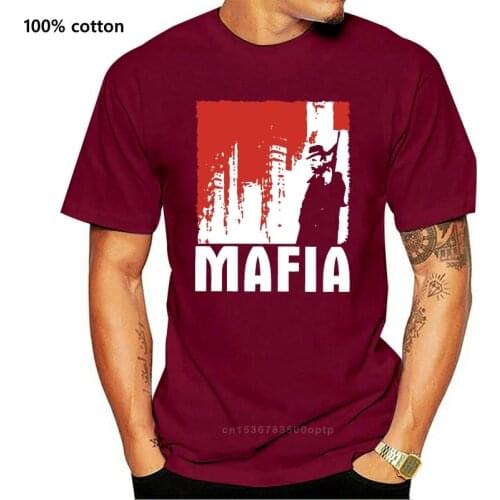Online Shirt Store MenO-Neck Mafia 1 The City Of Lost Heaven Game T-Shirt (Black Red) S 3XL Short Sleeve Best Friend Shirts