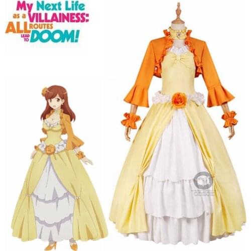 My Next Life As A Villainess: All Routes Lead To Doom! Mary Hunt Cosplay Costume Elegant Dress Halloween Party Suits Custom Made
