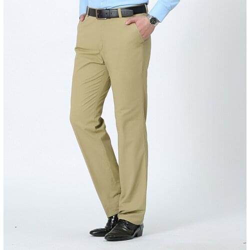 MRMT 2021 Brand Spring and Summer Mens Trousers Cotton Slacks Loose Pants for Male Straight High Waist Long Trouser