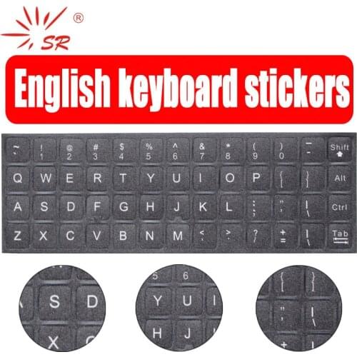 SR 4 Kinds of English Language Standard Waterproof Keyboard Stickers Layout Button Alphabet For Computer Laptop Accessroies