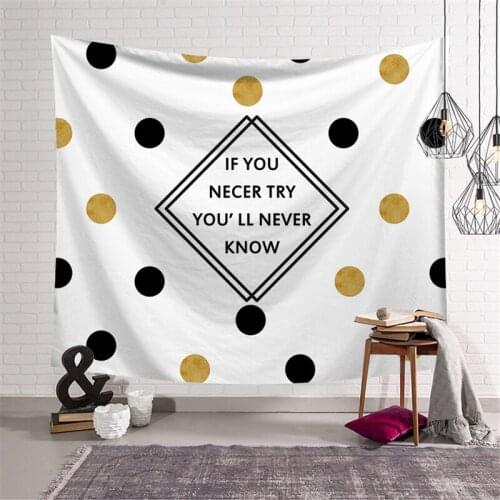 INS Style Dot Geometric Tapestry Wall Hanging Aesthetic Photography Background Cloth Table Cover Curtain Bedside Decor Paintings