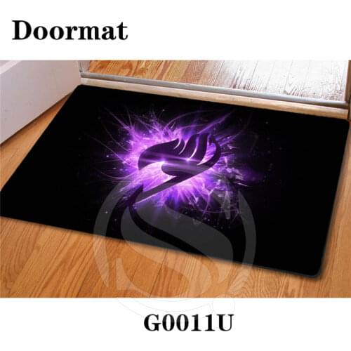Drop Shipping Custom FAIRY TAIL DoorMat Art Pattern Printed Carpet Floor Hall Bedroom Cool Pad Fashion Rug SQ0626-LRM34231