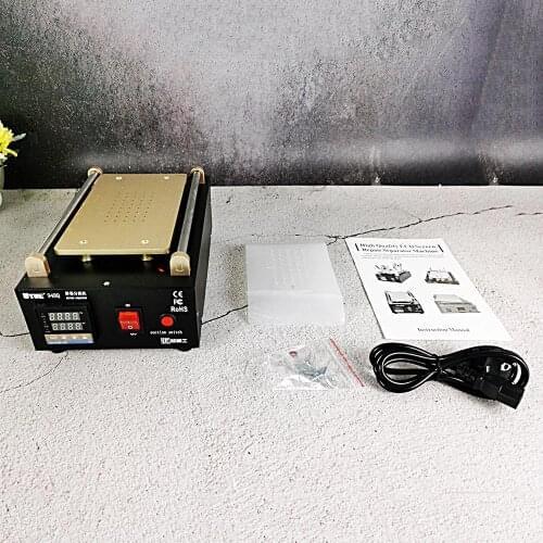 Glass LCD Screen Separator Detachable Screen Phone UYUE 948Q Built-in Pump Vacuum Repair Tool Max 8 Inch With Silicone Mat