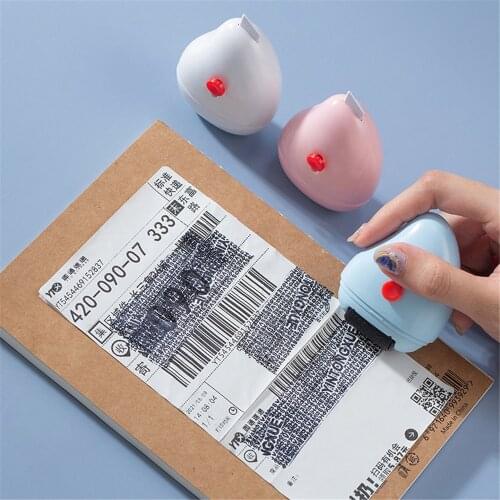 Roller Seal Stamp Privacy Protection Anti-theft of Personal Information Anti-leakage Roller Seal Box Opener School Supplies