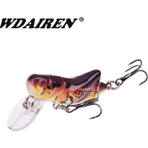 1Pcs Grasshopper Flies Dry Fly Fishing Lures Flies 45mm 3.5g Insect Baits tackle Fishing Lure Carp Trout Fly Tying Material