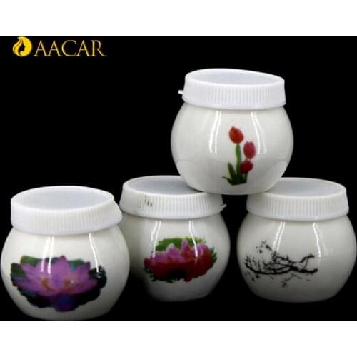 Glass Liquid Glass Powder Dappen Dish Crystal Glass Cup For Acrylic Nail Art Clear Ceramic Nail Cup 1Pcs Flower Print Ceramic