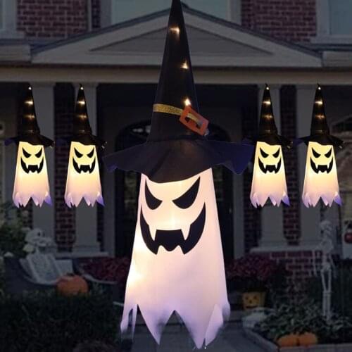 Halloween Light Decoration Hanging Flashing Witch Ghost LED String Light 3 Lighting Modes for Home Party JDH88