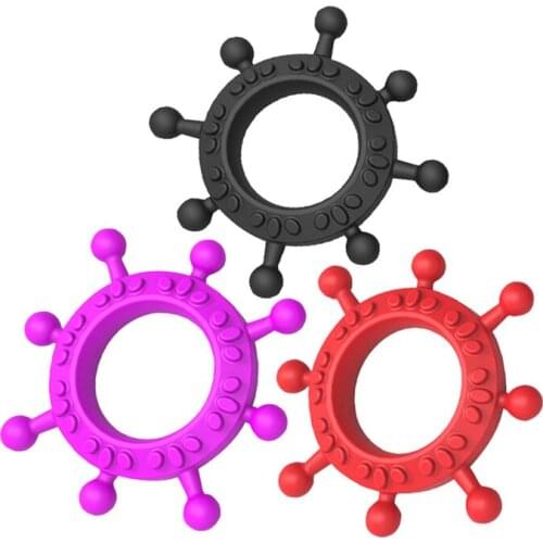 Adult Products Penis Ring Sex Toys for Men Gear Steering Wheel shape Silicone Semen Locking Cock Ring Male Delay Ejaculation
