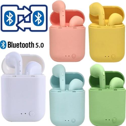 Mini-2 TWS Wireless Bluetooth 5.0 Earphone TWS Earphones Matte Macaron Earbuds With Mic Charging Box Headset Wireless Headphones
