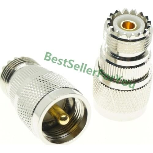 UHF Male PL-259 Plug To UHF SO-239 Female SO-239 CONNECTOR STRAIGHT RF Adapter