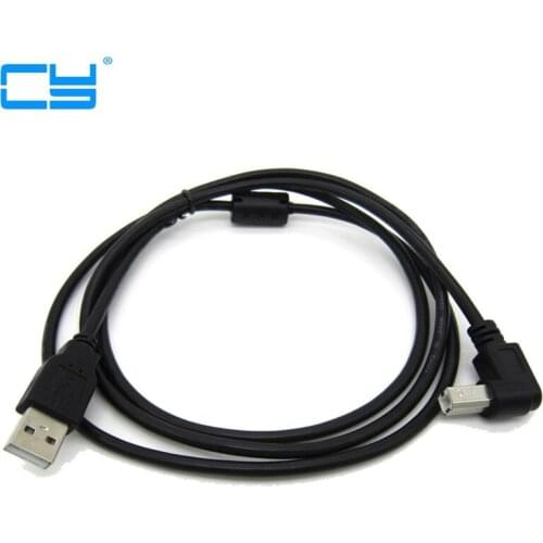 USB 2.0 A Macho para 90 Graus Curva de Angulo Direito cabo Masculino B link de dados Para A Impressora cartucho de disco rigido