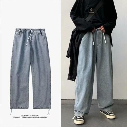 Woman Jeans Pants Loose Straight Tube High Kidney Pantalones Vaqueros Mujer