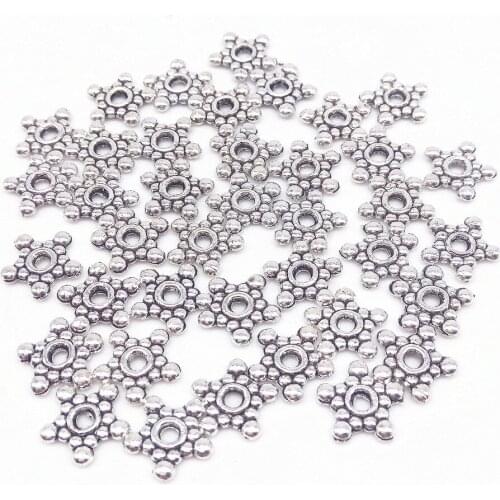 200 pcs/bag, Metal Alloy Beads Caps For Braacelet Spacer Loose Star Shape Bead 8 mm Size DIY Jewelry Making Nickel Free
