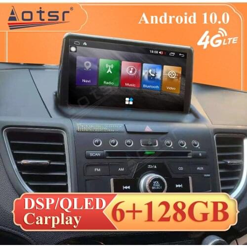 6+128G ROM For Honda CR-V 2012-2015 Android10.0 Car GPS Navigation For Head unit Multimedia player Auto Radio Tape Recorder
