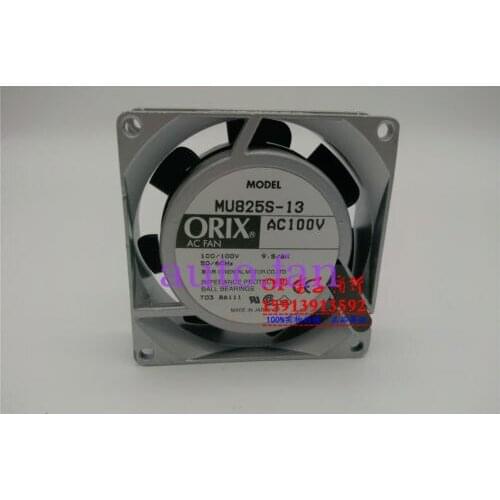 PC Computer Case Fan for ORIX MU825S-13 Aluminum frame Axial fan AC100V 9.5/8W 50/60HZ 80*80*25MM 2pin