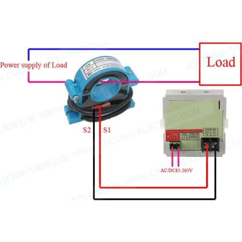 Digital AC ampere meter 400A current meter with current transformer