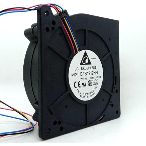 DC Blower Turbine,BFB1212HH for Delta Electronics 12cm Cooler,Double Ball Bearing PWM 12032 12V Cooling Fan