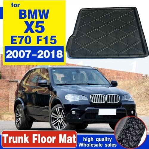 For BMW X5 E70 F15 2007-2018 5-Seats Rear Trunk Mat Cargo Tray Boot Liner Floor Carpet 2008 2009 2010 2011 2012 2013 2014 2015