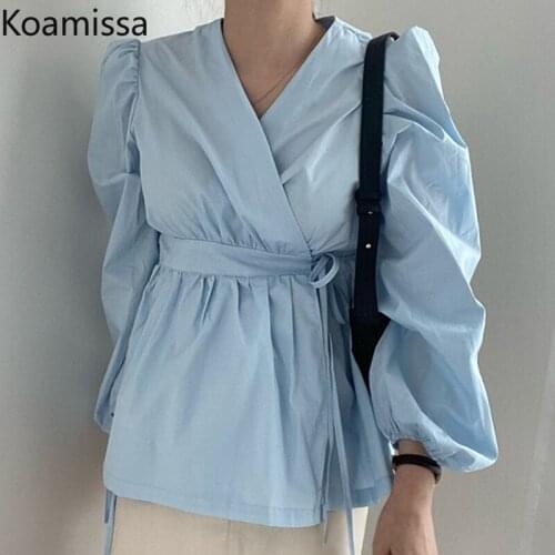 Koamissa Light Blue Blouses