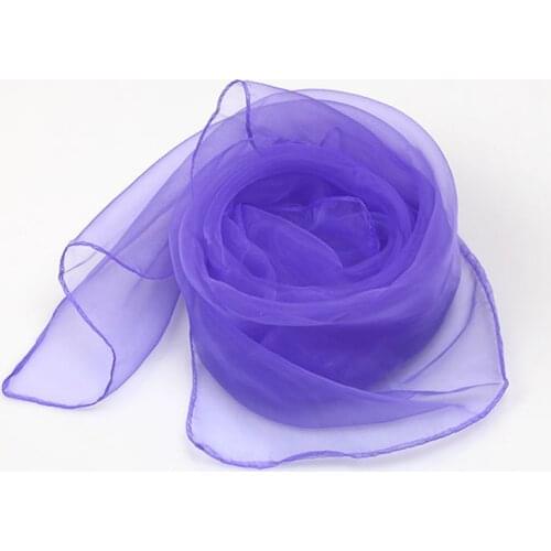 Fashion Shinny Thin Chiffon Neck Shawl For Women Girls Transparent Summer Solid Color Scarf Beach Vacation Accessories