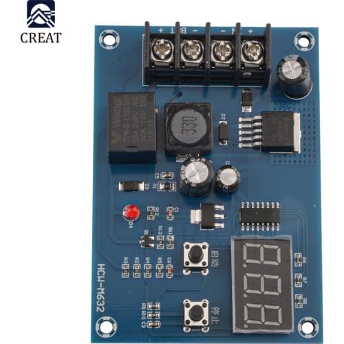 HW632 XH-M603 Charging Control Module Digital LED Display Storage 12-24V Lithium Battery Charger Control Switch Protection Board