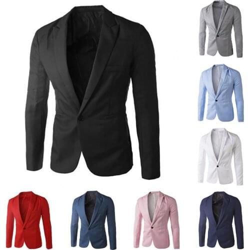 Mens Fashion Suit Solid Color Casual Slim Business Formal Dress Waistcoat Groom Outwear Top Easy to wear with pants for Banquet
