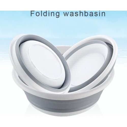 New multifunctional convenient wash basin foldable telescopic bubble basin travel outdoor silicone box kitchen Wash dish basin