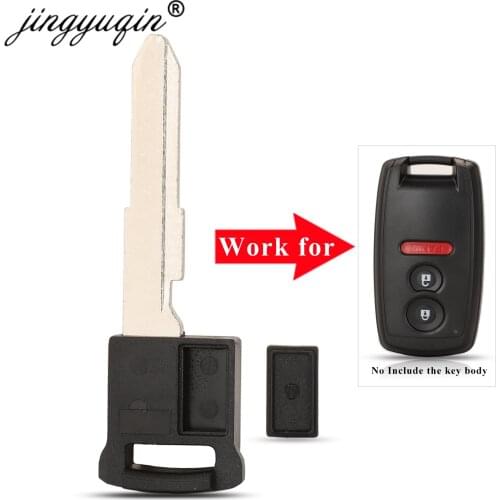 Jingyuqin New Smart Card Insert Small Key Blade For Suzuki Swift SX4 Grand Vitara Remote Car Key Uncut Blank Replacement
