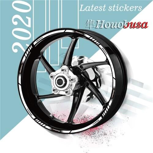 New motorcycle front and rear wheel edge outer edge moto stickers rim stripe tape sticker decal for SUZUKI HOUABUSA houobusa