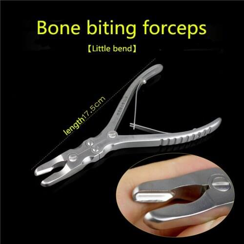 Orthopedic instrument medical double joint bone biting forcep straight head elbow round olecranon forcep osteotomy cutter
